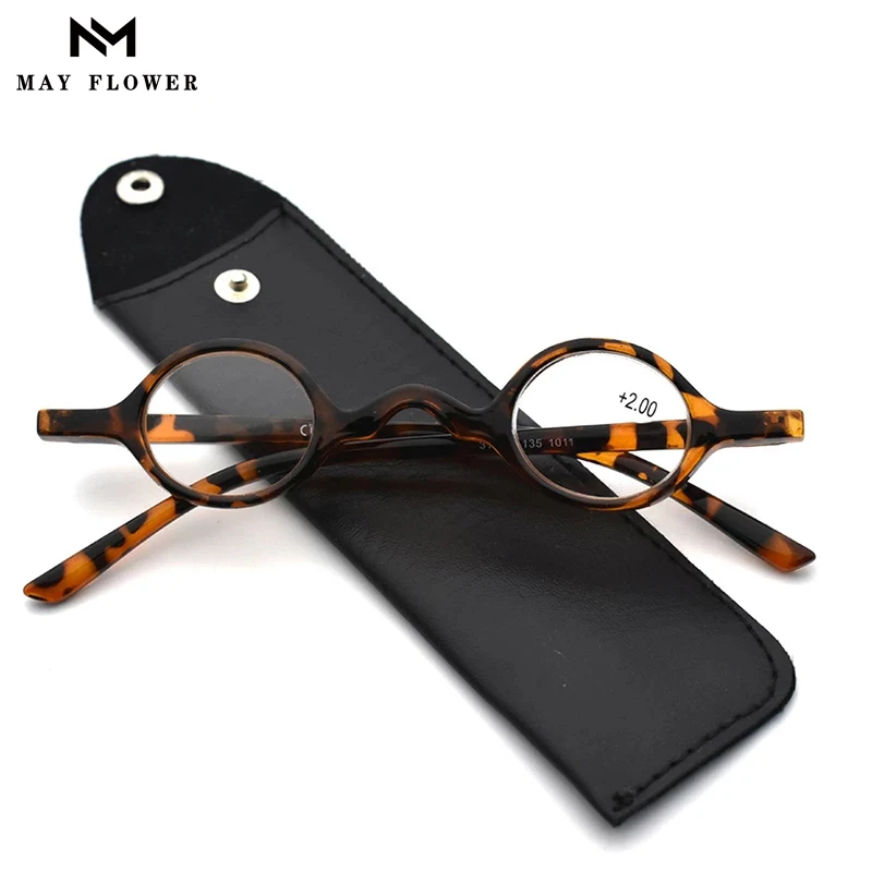 May Flower Smart Occhiali Da Uomo Occhiali Da Lettura Retrò Occhiali Da Vista Maschili Rotondi Con Custodia Da Uomo Occhiali Da Vista Rotondi Oculos +