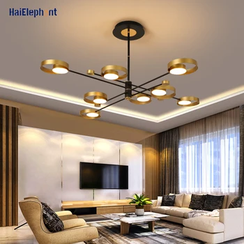 

Modern LED Chandelier Lighting For Living Room Bedroom Gold Body Home Decoration Lights Indoor Luminaria Fixtures Lustres Lamps