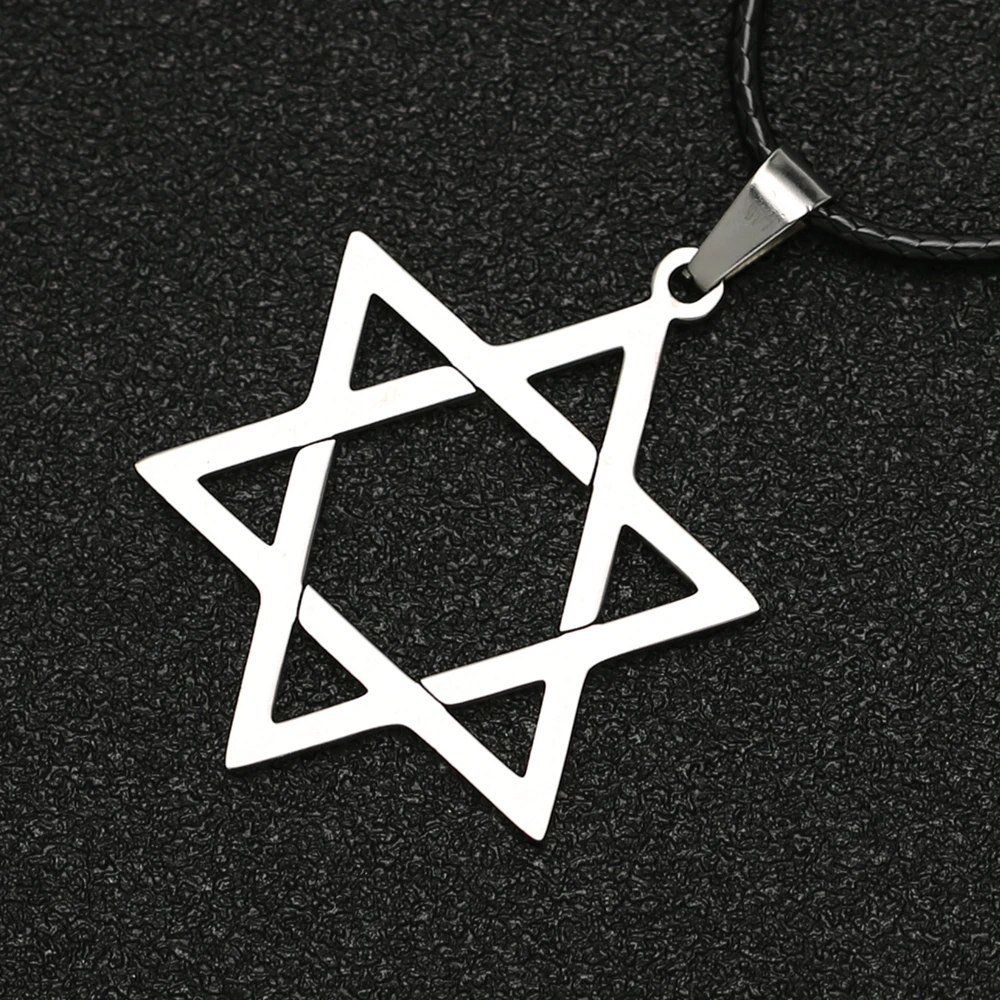 Звезда Давида ожерелье щит Звезда Давида гексаграмма шестиконечная звезда амулет религия символ Израиль кулон ювелирные украшения с иудейской символикой