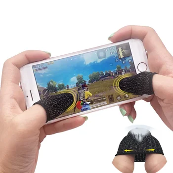 

2pcs Finger Cover Game Controller for Sweat Proof Non-Scratch Sensitive Touch Screen Gaming Finger Thumb Sleeve Gloves