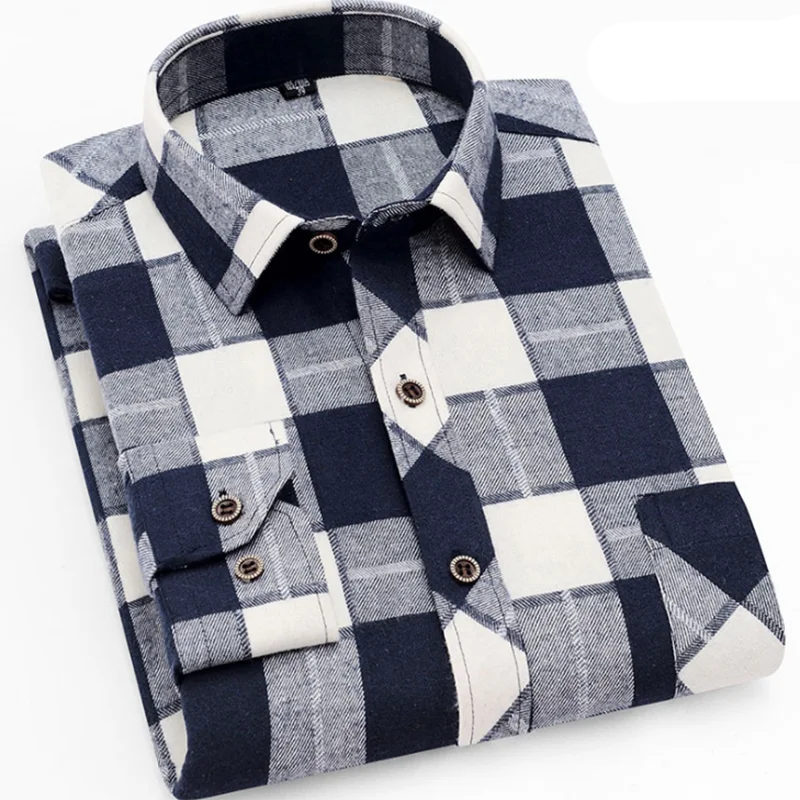 Весна Осень Grind плед печатных мужские модные рубашки с длинным рукавом Camisa, контрастный цвет повседневные однобортные базовые рубашки ткань