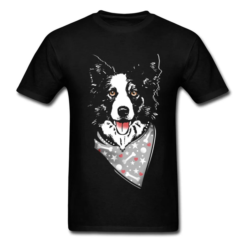 Хлопковый топ для мужчин Border Collie Love футболки питбуля мопса собаки корги милые