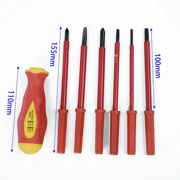 

Multifunctional Opening Repair Precision Tools Metric 7Pcs Insulated Screwdriver Set Electrical Hand Tools Kit With Storage Bag