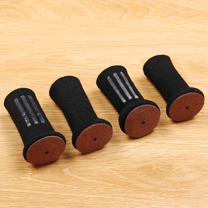 Knitted Table Chair Leg Socks Caps Sofa Stool Leg Cover Non Slip Furniture Feet Pads Hardwood Floor Protector Reduce Noise