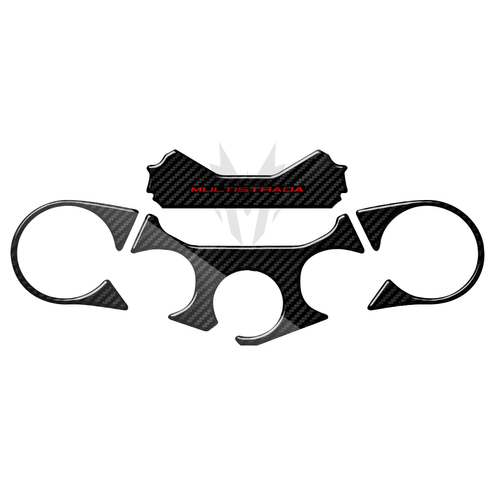 3D Carbon-look Upper Triple Yoke Cover Protector Case for Ducati Multistrada 2011-2014 3d carbon look upper triple yoke cover protector case for ducati multistrada 2011 2014