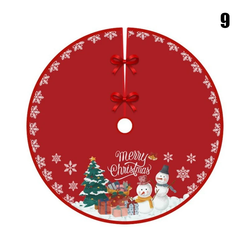 Falda para árbol de Navidad con diseño de dibujos animados, colorida y decorativa para el hogar, fiestas navideñas, faldas para árbol de Navidad, suministros para fiestas