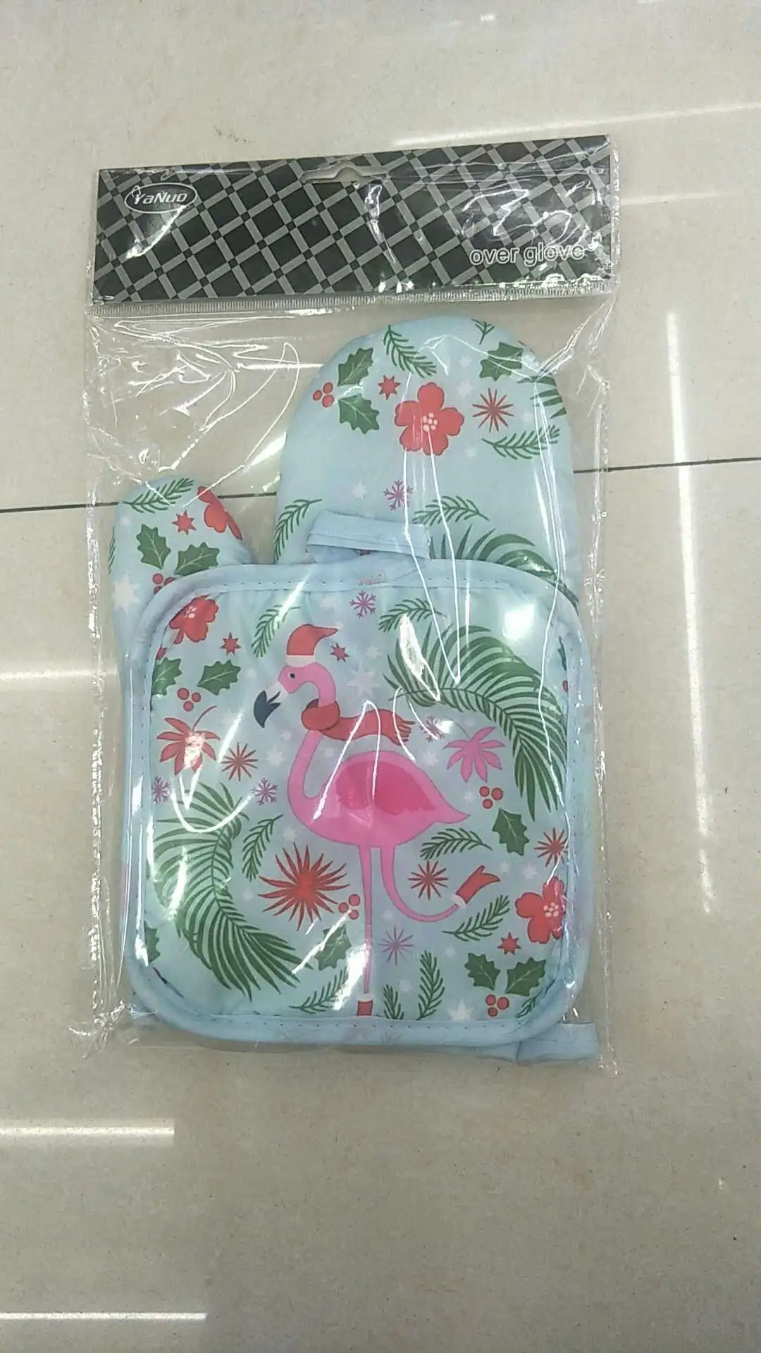 Foreign Trade Cross Border Supply of Goods Insulated Anti-Burns High-temperature Resistant Microwave Oven Gloves Bakery Oven Glo