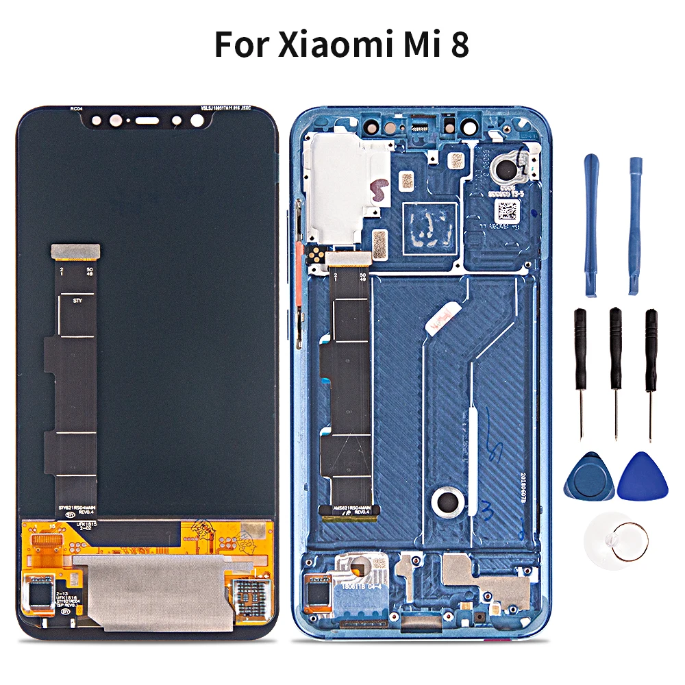 5,8" ЖК-дисплей для Xiaomi Mi8/Mi8 SE, кодирующий преобразователь сенсорного экрана в сборе для Xiaomi Mi8/Mi8 SE