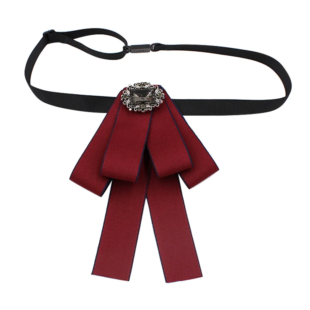 Shirt Bowtie Collar Flower Elegant Handmade Bow Tie Cravat Dress Clothes Bowtie Accessories Green - Цвет: red