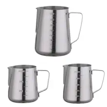 1 шт., толстая мерная чашка из нержавеющей стали с градуированным наконечником, чашка для цветов, цветочный горшок, горшок для молочной пены, необычный кофе