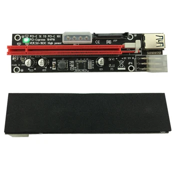 

USB 3.0 Extender Flexible Cable PCIE PCI-E PCI Express 1X to 16X Riser Card SATA 4Pin 6Pin Power for Bitcoin BTC Miner Mining
