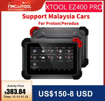 

Original XTOOL EZ400 PRO Tablet Diagnostic Tool Support Key Program,Odometer Adjustment and Airbag Reset Free Update Online