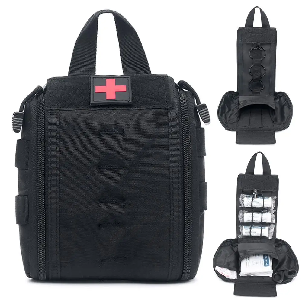 

Molle Tactical First Aid Kit Utility Medical Accessory Bag Waist Pack Survival Nylon Pouch Outdoor Survival Hunting Medic Bag