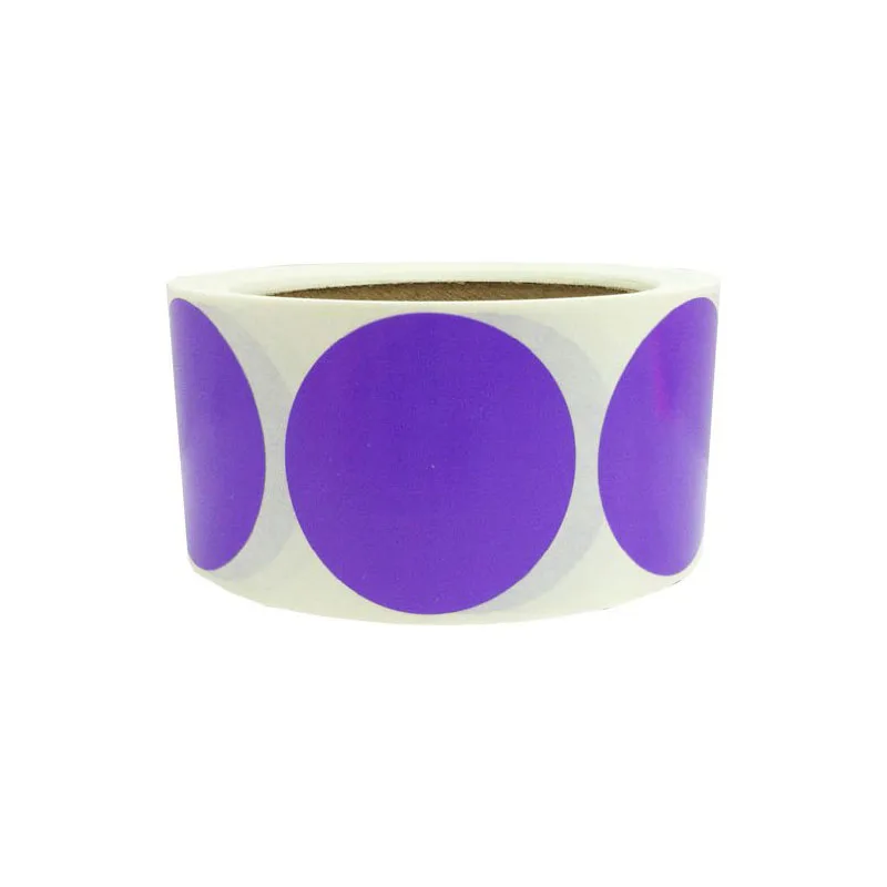LAVENDER 1/" Round Stickers Color Code Inventory Label Dot Stickers Package Seals