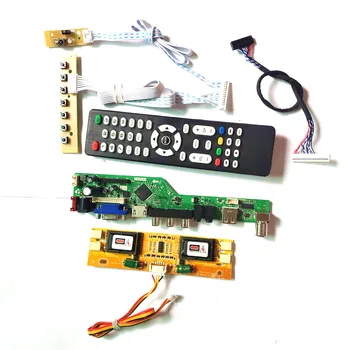 

For HT170EX1-100/101/300 LCD monitor HDMI VGA USB AV RF T.V53 drive card board keyboard+Remote+Inverter LVDS 4CCFL 30Pin DIY kit