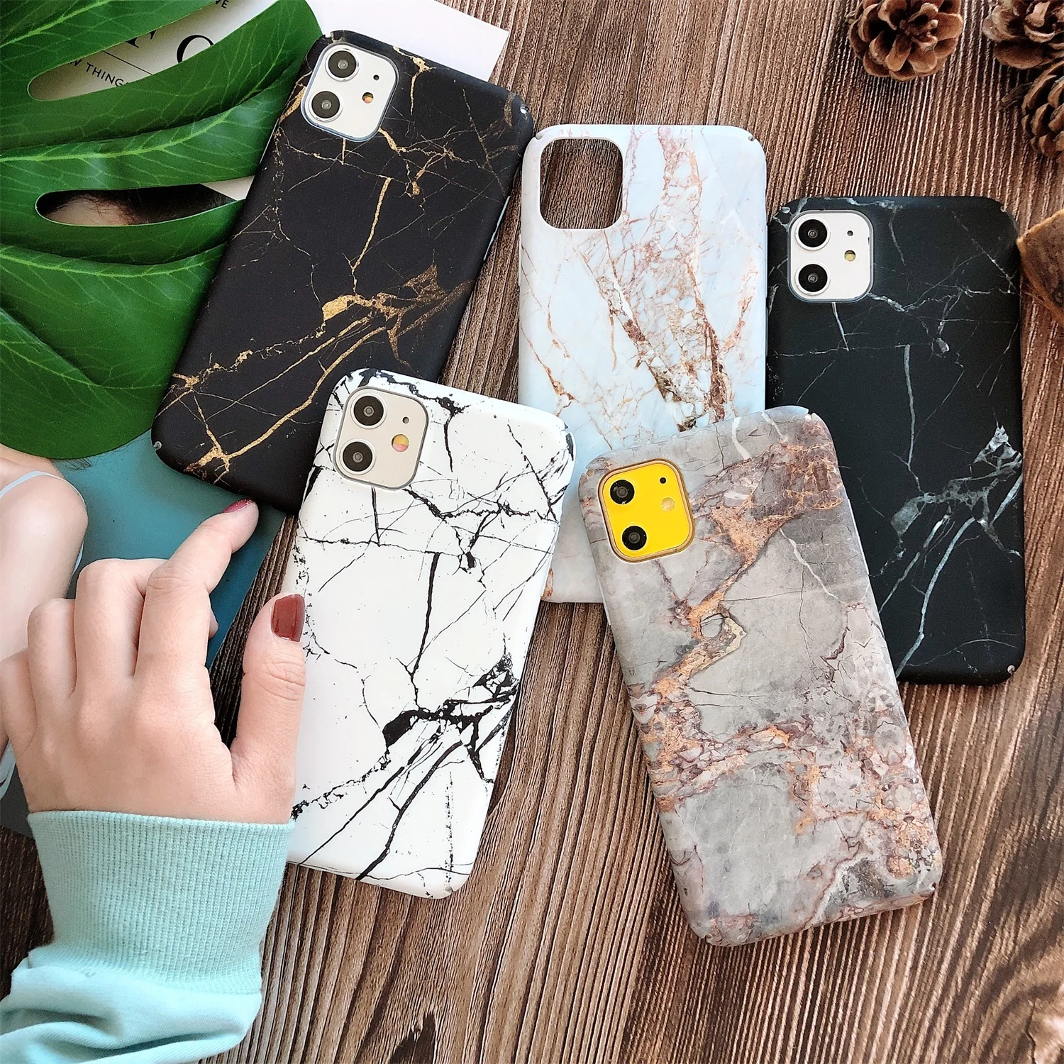LISCN PC мраморный чехол для телефона для iPhone XR 6 6splus 11 11Pro Max 7Plus 8Plus Xs Max 7 8 X Xs PC защита от падения Чехол Для Телефона