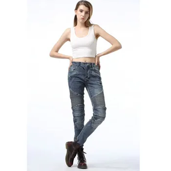 

New pants motorcycle denim women's pants with protective gear riding travel motorcycle trousers motorcycle pants ladies special
