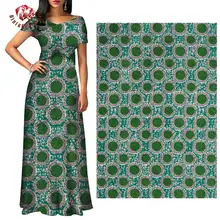 Анкара Африканский воск настоящий голландский воск ткань полиэстер Швейные Платья материал 6 ярдов/одна штука FP6256