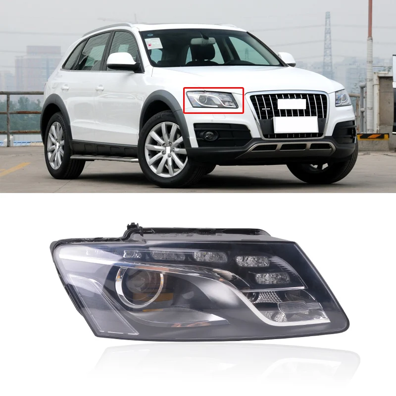 

CAPQX For Audi Q5 2009-2012 Assembly or Half Assembly Front Headlight Headlamp Head Light Lamp HID Light