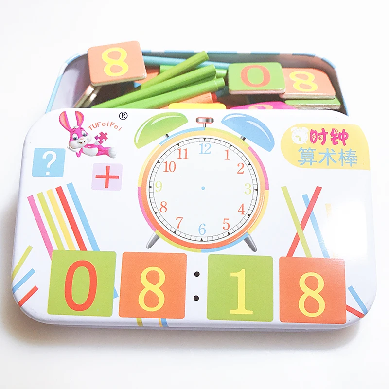 Детская математическая игрушка деревянная палочка Магнитная Математика головоломка рассчитать игра обучение подсчет подарки для детей WJ544