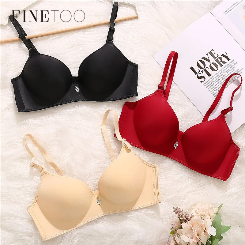  2019 Breathable Sexy Underwear Female Wire Free Bra For Women Ladies Fashion Push Up B C Cup Bra Co