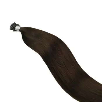 

Ugeat I Tip Hair Extensions Human Hair Straight Keratin Fusion Machine Remy 14-24inch 40G/100G Pre Bonded Hair Extensions