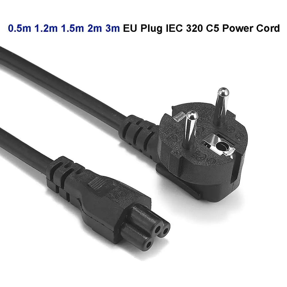 6FT 14AWG Power Cord Cable with 3-Conductor Copper Power Connector Socket