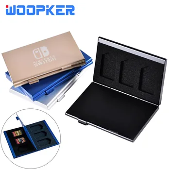 1 gra komputerowa pokrowiec na karty do konsoli Nintendo Switch do gier Box aluminiowa twarda torba pokrywa 6 w 1 Switch Lite akcesoria tanie i dobre opinie Woopker CN (pochodzenie) Game Card Storage Box