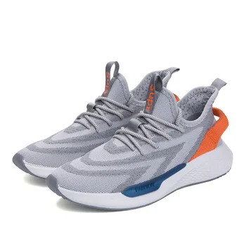 

2020 New Summer Breathable Men's Shoes Korean Trend of Casual Flying Woven Shoes Sports Mesh Sneaker Men Sweat-Absorbant