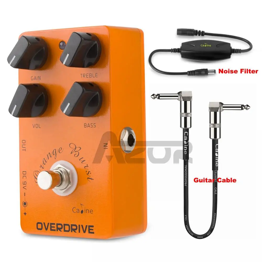 Caline CP 18 Overdrive Guitar Effect Pedal Orange Amplifier Guitar Pedal Accessories and Caline