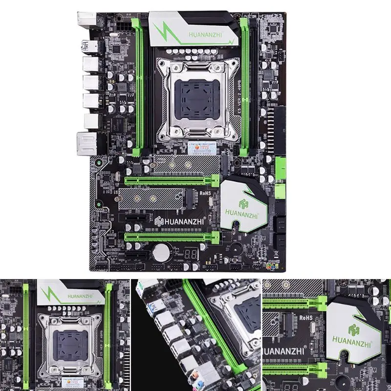 Huananzhi X79 материнская плата LGA2011 ATX USB3.0 SATA3 PCI-E NVME M.2 SSD Поддержка REG ECC память и процессор Xeon E5