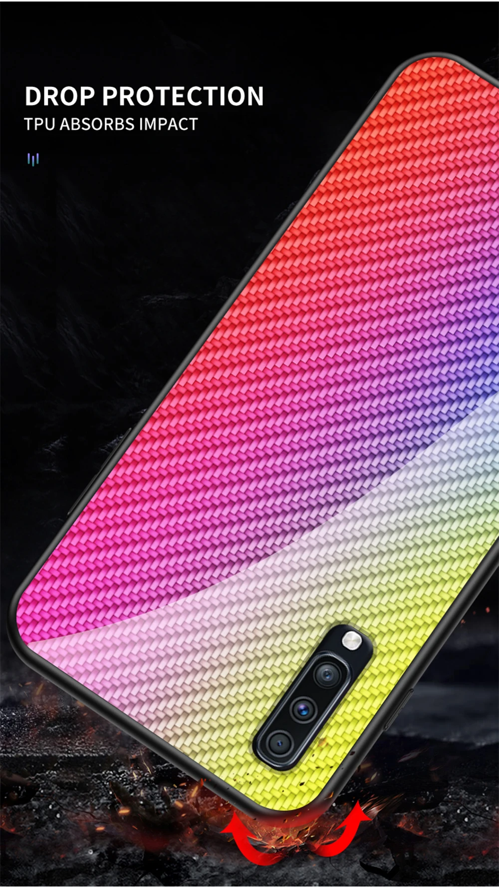 Fashion Gradient Tempered Glass Case For Samsung Galaxy S10 S10E S10 Lite S10 5G S10 S9 S8 Plus Case Protective Shell Back Cover