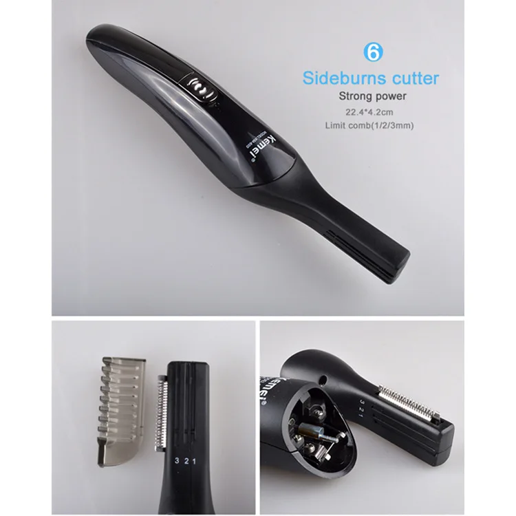 Многогранная многофункциональная бритва перезаряжаемая машинка для стрижки волос кусачки бритва Km600 оптом