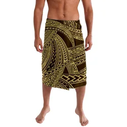 High Quality Retro Print Tribal Clothing Sublimation Print Customize With Logo Polynesian Print Fabrics Samoa Island Wear