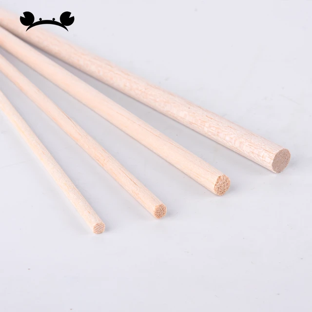 4mm 5mm 6mm 8mm Balsa light wood round strip cork wood bar balsa-wood round  rod Balsa wood round stick airplane model material