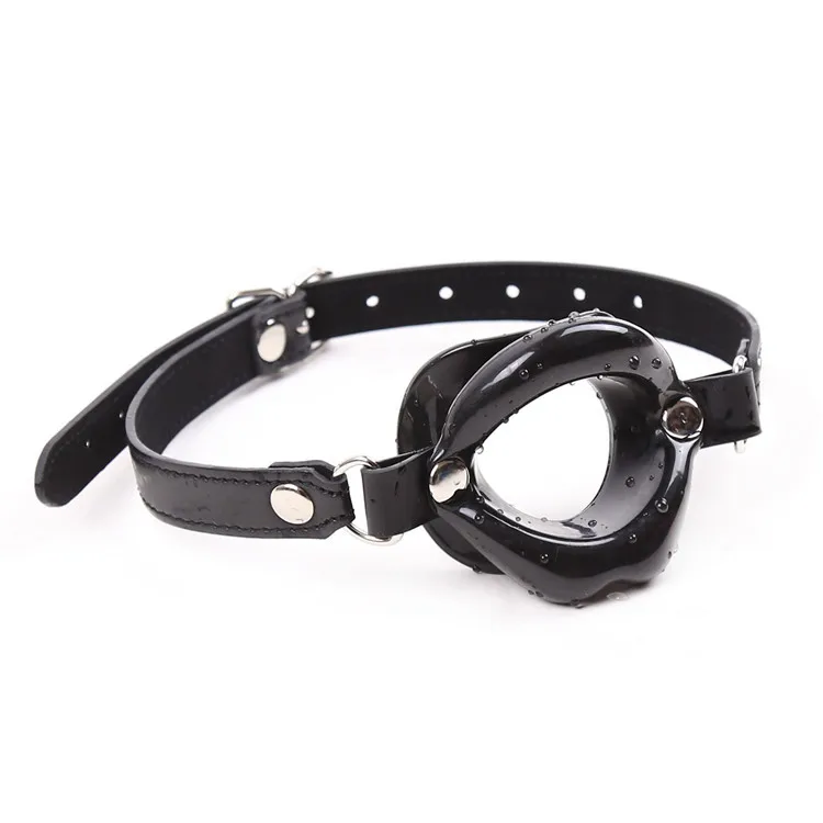 Mouth Gag Open Ball O-shaped Soft Silicone Mouth Plug Oral Slave Fetish Bondage Restraints Slave Sex Toys_voghion.com