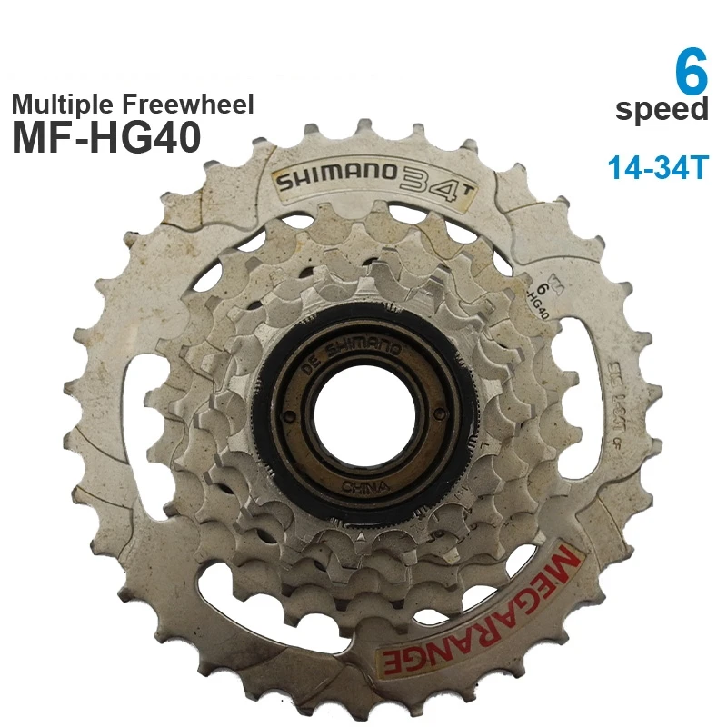 SHIMANO TOURNEY TZ30 TZ500 HG40 6v 6 Speed Cassette MTB Multiple Freewheel Metal Thread Sprocket 14-34T Bicycle Cassette Bicycle Sprocket Gear Bicycle Parts Bike Sprocket Bike Freewheel