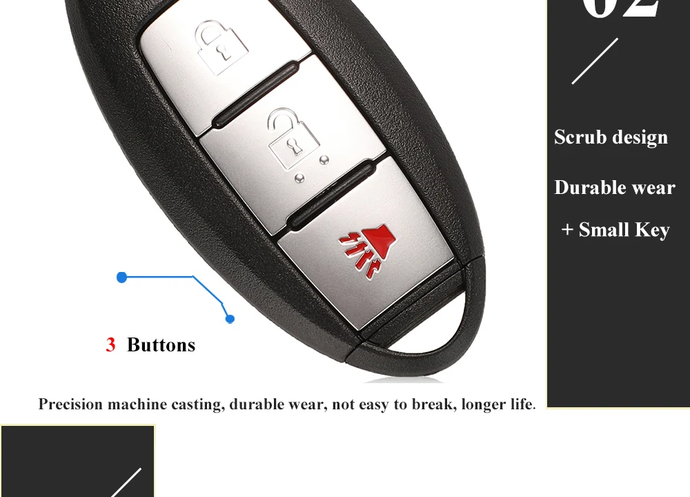 Keyforkess 3/4BTN Shell chiave a distanza per auto per Nissan Cube Juke Versa Note x-trail Qashaqai Sunny Juke Altima TIIDA Murano Maxima Old 15 Keyforkess 3/4BTN Shell chiave a distanza per auto per Nissan Cube Juke Versa Note x-trail Qashaqai Sunny Juke Altima TIIDA Murano Maxima Old - H70249932011344bf855f610797953eeaV