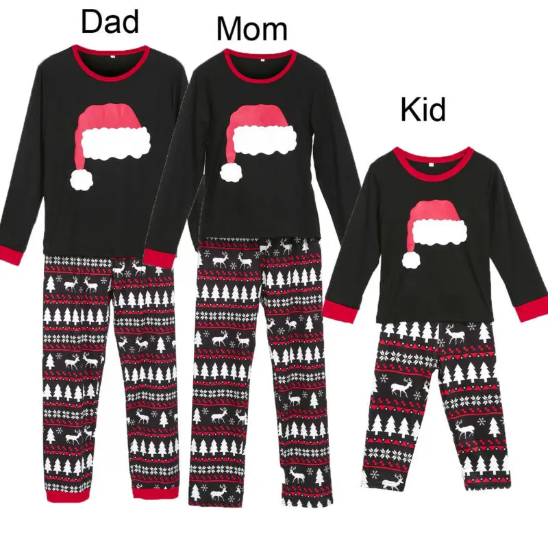 

New Family Matching Christmas Pajamas Set Women Baby Kid Dad Adult PJs Fun Sleepwear Nightwear Casual Clothes Xmas Outfits Brand