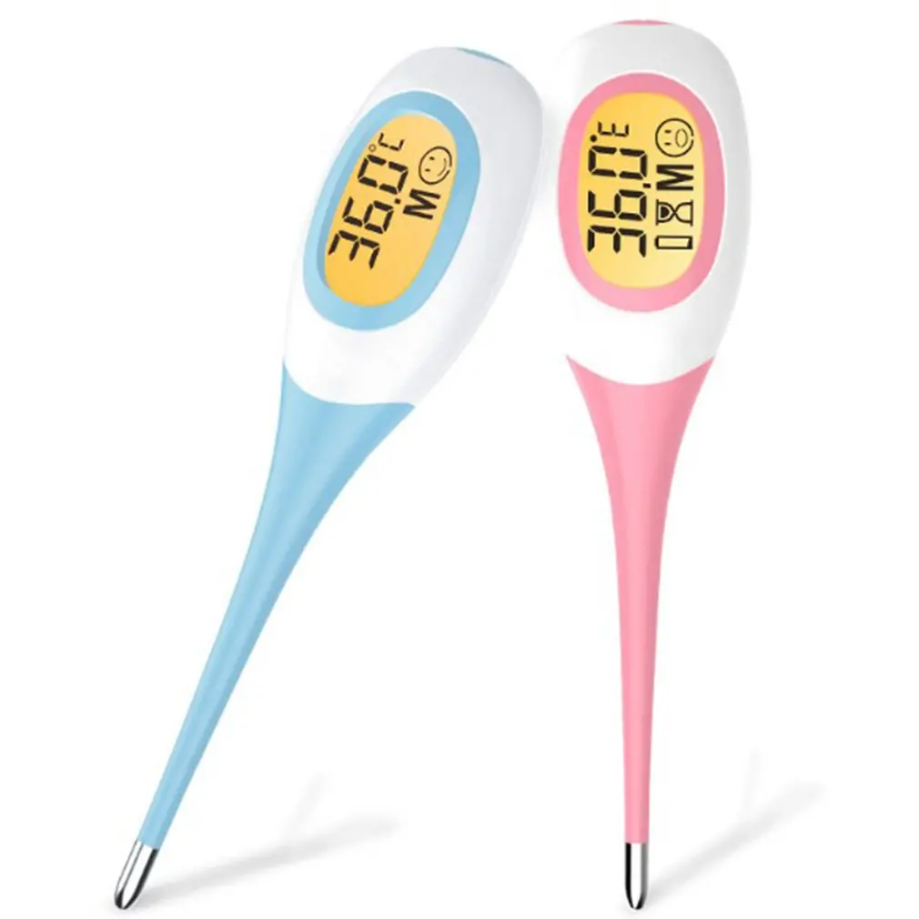 Termómetro Oral electrónico Digital para bebé, pantalla LCD grande, cuerpo de adulto claro, preciso, portátil, 1 ud.