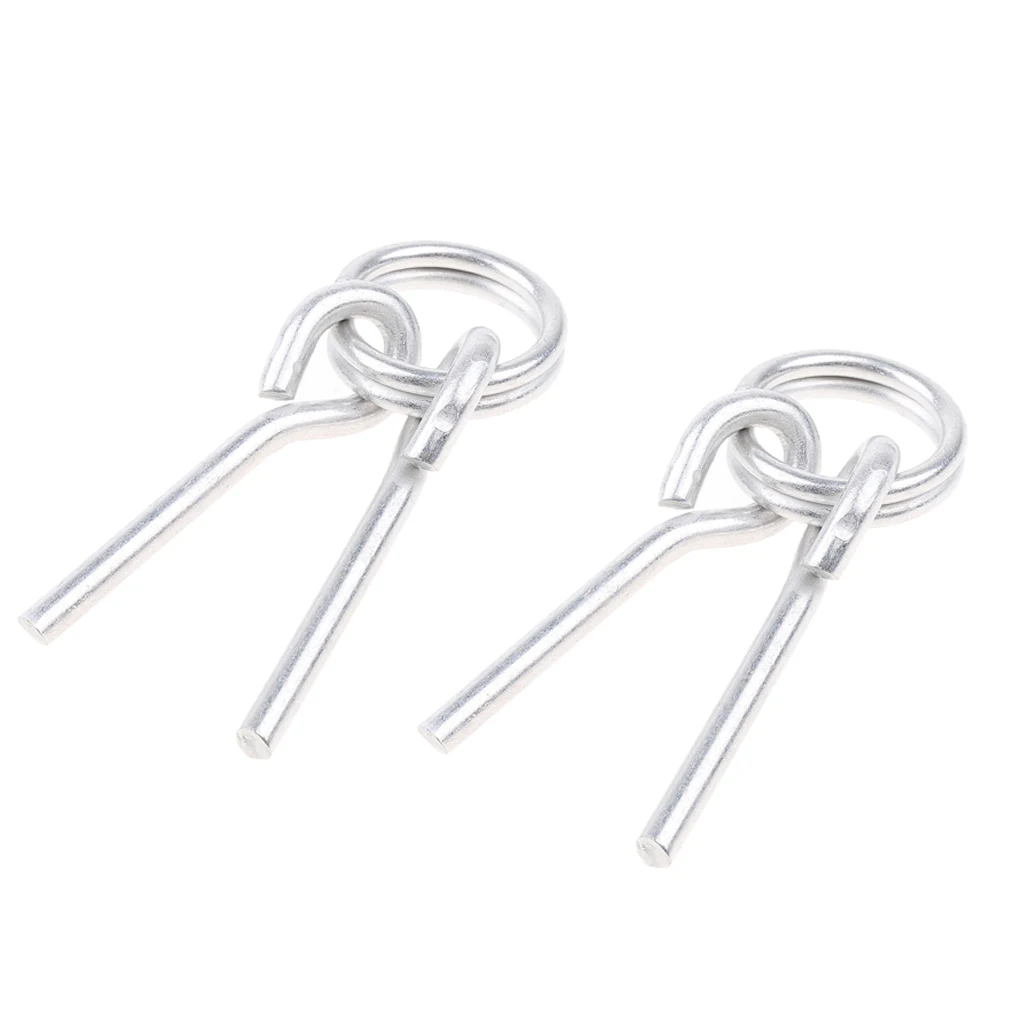 2Pcs AWNING TENT POLE RINGS With 2 PINS Outdoor Camping Hiking Travel 2Pcs AWNING TENT POLE RINGS With 2 PINS Outdoor Camping Hiking Travel