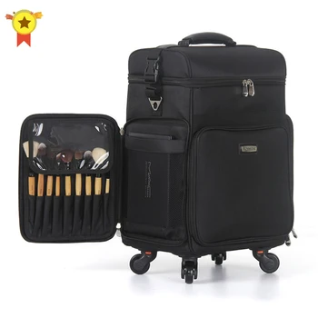 

Trolley cosmetic box,Oxford cloth luggage,Multi-function makeup and makeup beauty trolley case,Large-capacity beauty suitcase