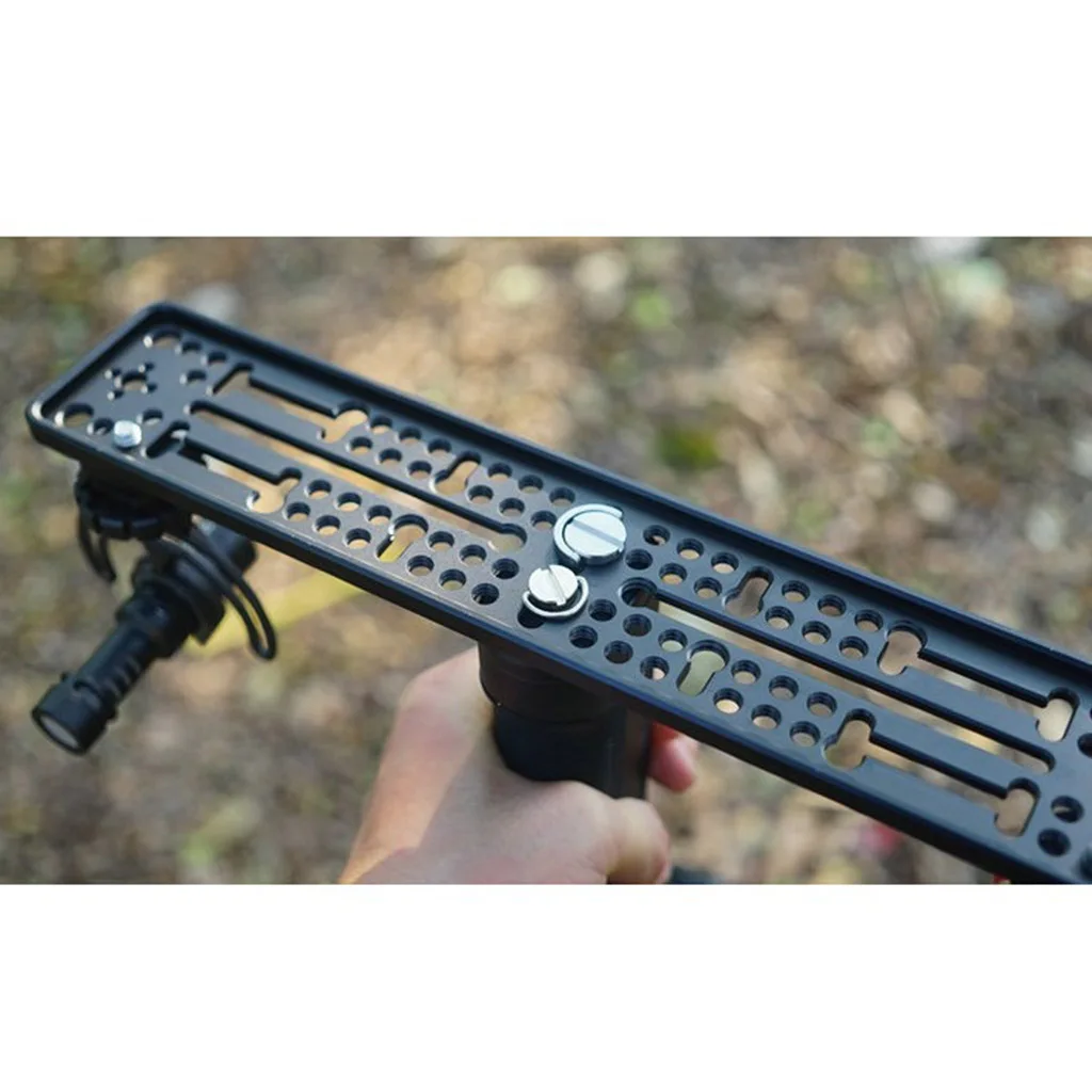 12-inch Quick Release Cheese Plate Mounting Baseplate for Camera Stabilizer DSLR Rig -Black