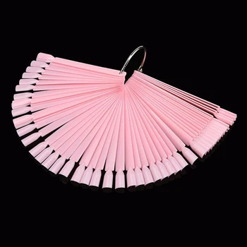 

False Nail Tips Color Card Sector Finger DIY Nail Show Manicure Practice Acrylic UV Gel Polishing Manicure Tool
