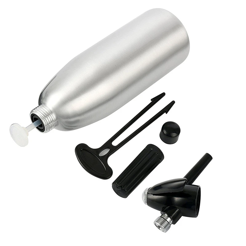 Soda Siphon Wine Making 1Ltr-Make Sparkling Water for Mojitos,Gin Fizz Cocktail and Wine Spritzer Bar Tool