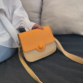 

women's bag 2020 spring sunmer Korean fashion Simple style PU Flap Lady Solid Hasp Shoulder Bags designer bags