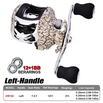 

7.2: 1 Gear Ratio Fishing Reel Right/left hand 10-speed Supply Spinning