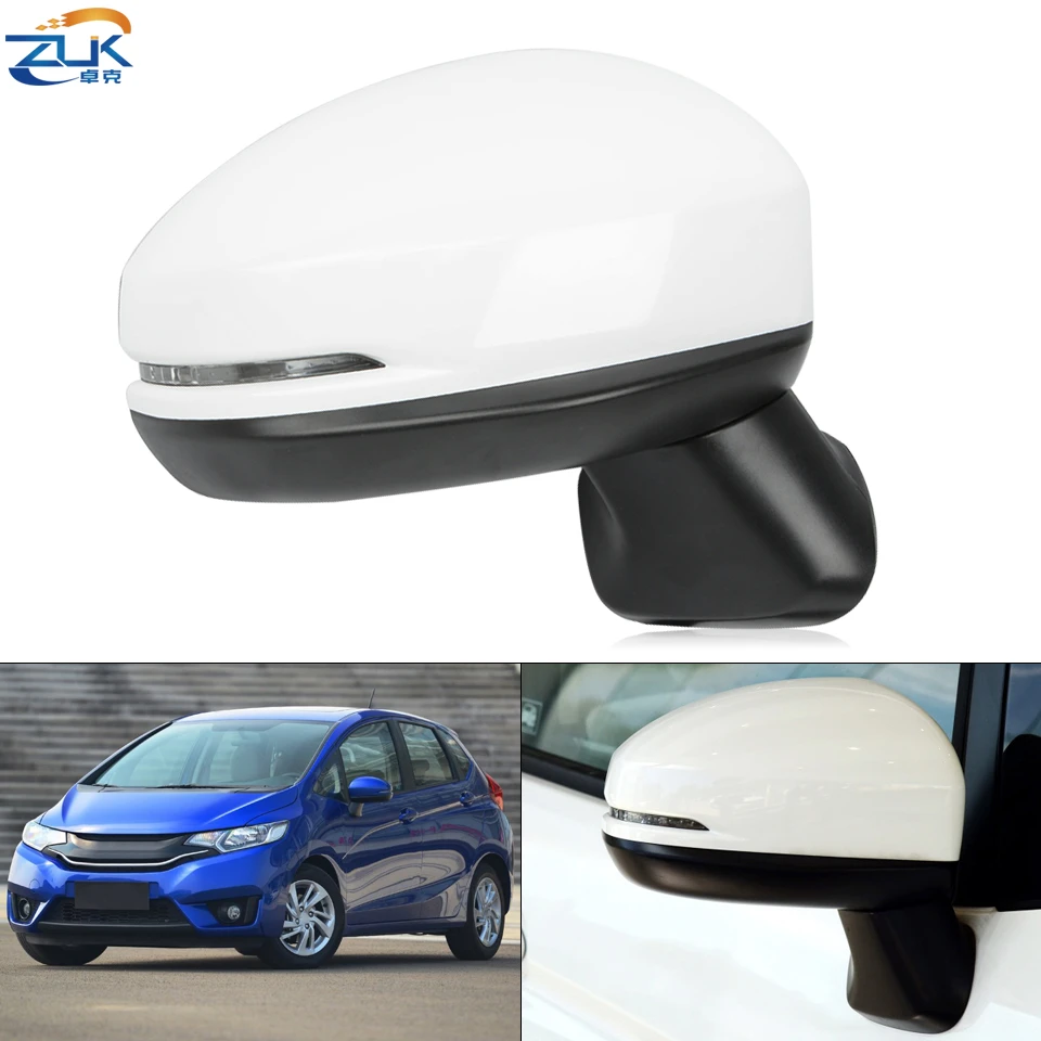 ZUK Conjunto de retrovisor para puerta Exterior de coche, para HONDA FIT JAZZ GK5 2015 2020, pines con LED, 7 pines con plegado eléctrico|left mirror|mirror rearviewleft side mirror AliExpress