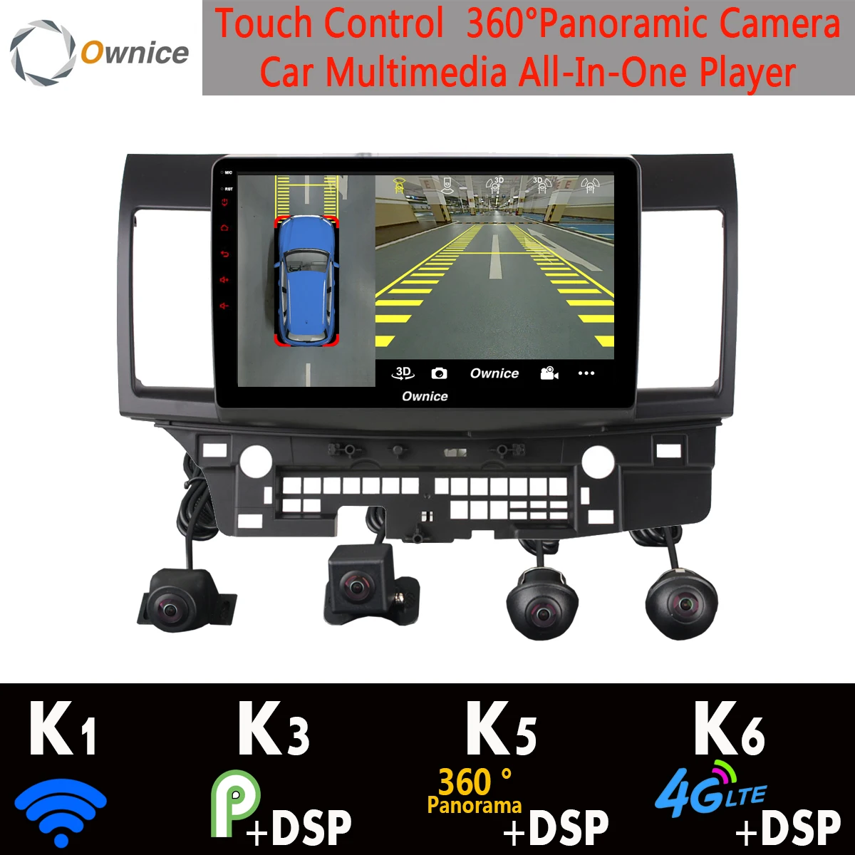 Панорамная камера на 360 ° Android 9,0 8 ядерный 4G+ 64G gps Navi Радио CarPlay DSP плеер для Mitsubishi Lancer EX 10 CY 2010