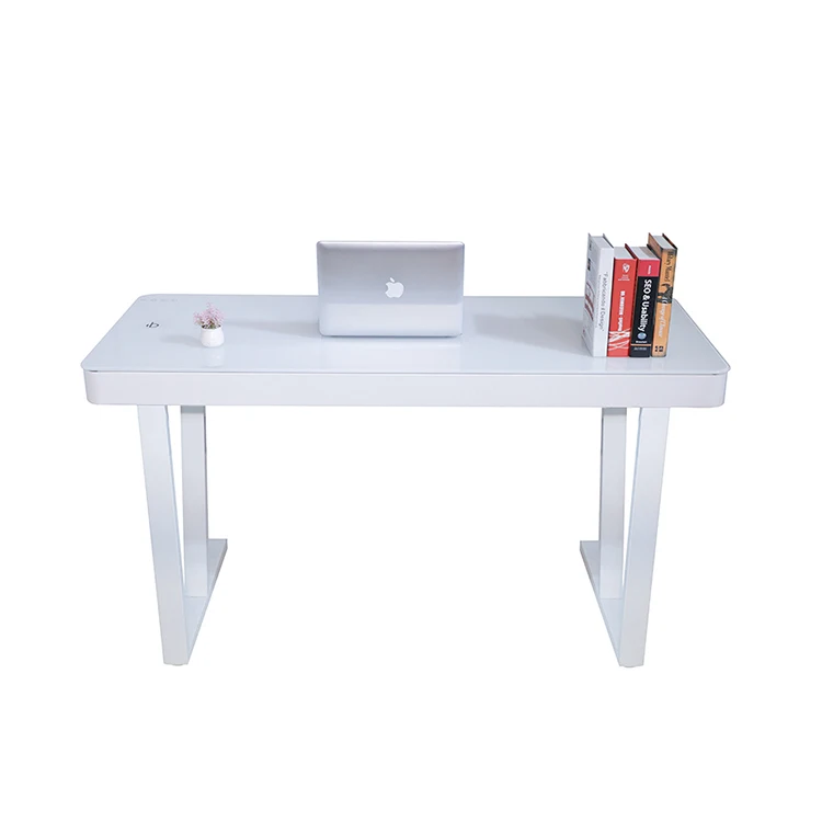 Large Size Office Desk Table Smart Study Desk Home Laptop Computer Desk with Bluetooth Speaker Wireless Charging Music Table